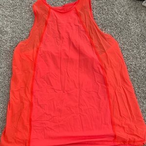 Athleta Womens Athletic Tank Top Bright Coral Size Small
